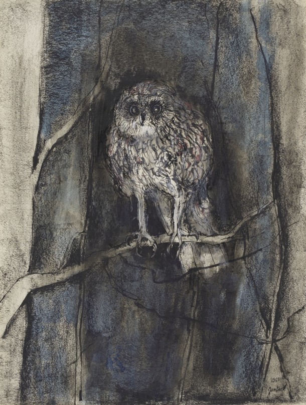 Wash drawing by Bernard Gantner, France, 1965. Museum no. E.233-1994. ©Bernard Gantner/ Victoria and Albert Museum.