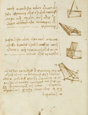 Leonardo da Vinci, Forster Codex, Volume I, 16v, 1505. Museum no. F.141 Volume I V16 (Forster)