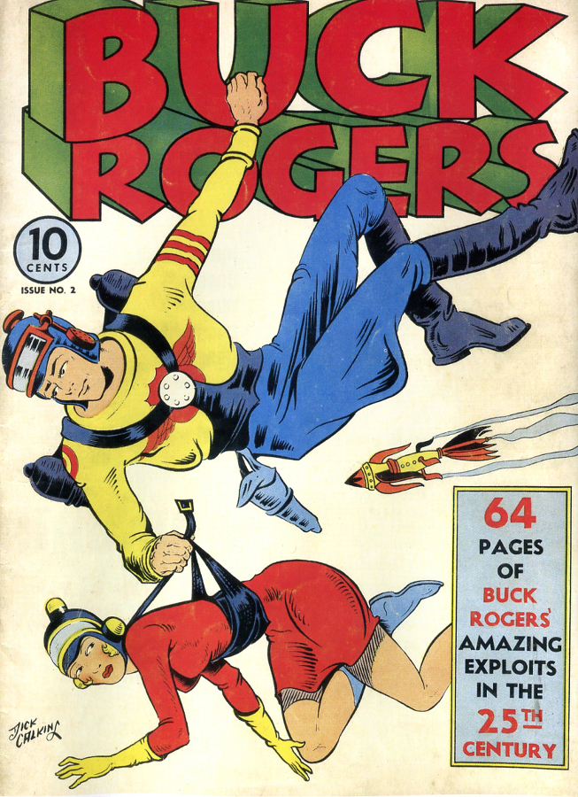 Buck Rogers # 2 from 1941: the incomparable, seminal sci fi strip. © John Dille Co. 1941.
