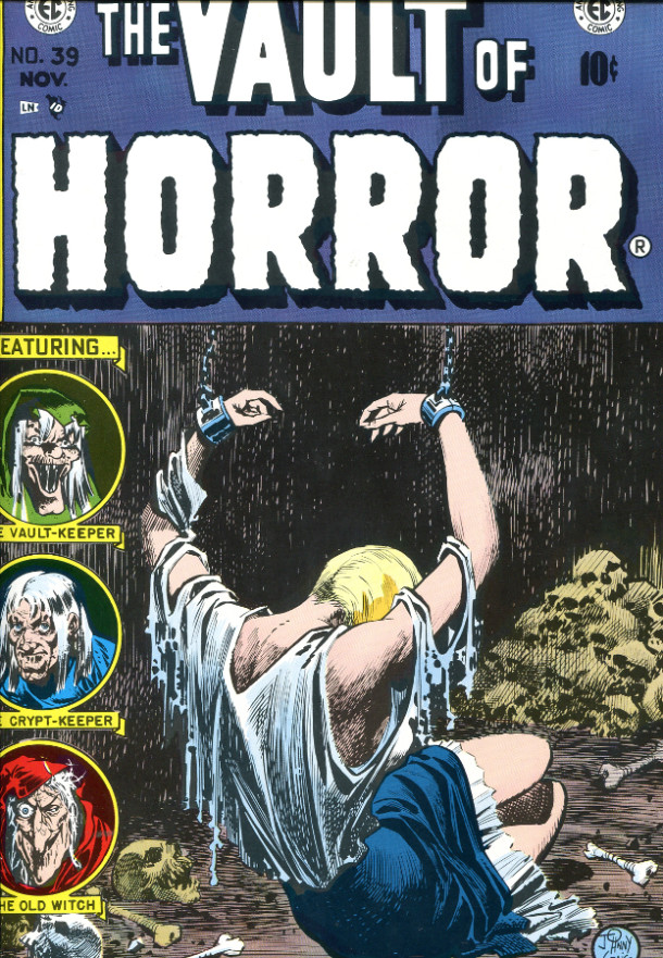 EC The Vault of horror #39, 1954. Things vile transformed into high art. © L.L. Publishing Co., Inc. 1954.
