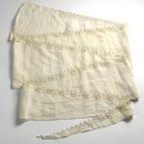 Copyright Victoria and Albert Museum. Swaddling band, Italian, white linen, trimmed with whitework, ca. 1590-1600
