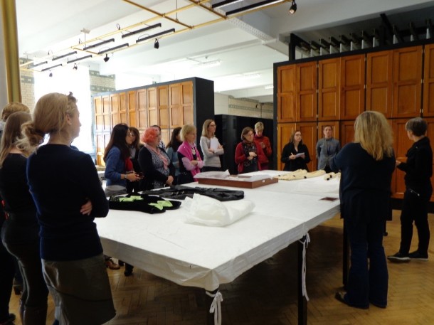 Tour of the Clothworkers’ Centre for the Study and Conservation of Textiles and Fashion ©Angelika Riley