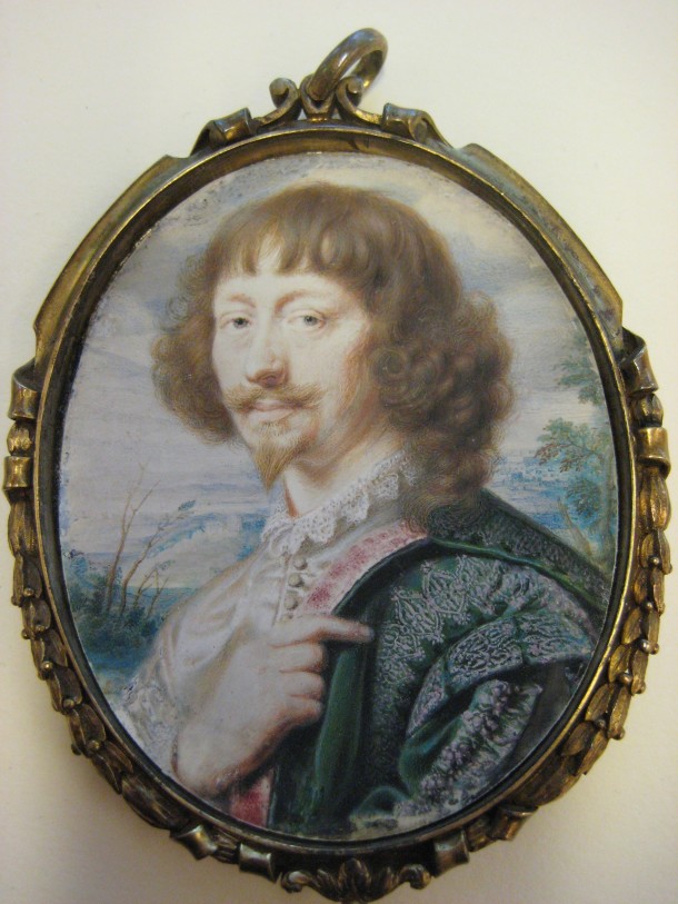Endymion Porter (1587–1649),John Hoskins , 1630, Bequest of Mary Clark Thompson, 1923. Accession Number:24.80.505. © The Metropolitan Museum of Art. Photography Victoria Button. Cover glass removed.