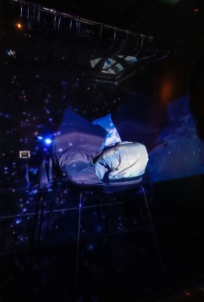 Projecting through glass onto soft surfaces can create spectacular effects© Victoria and Albert Museum, London