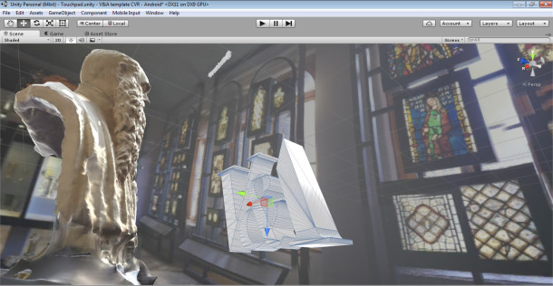 Creating the VR environment in Unity with 360 photos and 3D scans of sculptures © Victoria and Albert Museum, London