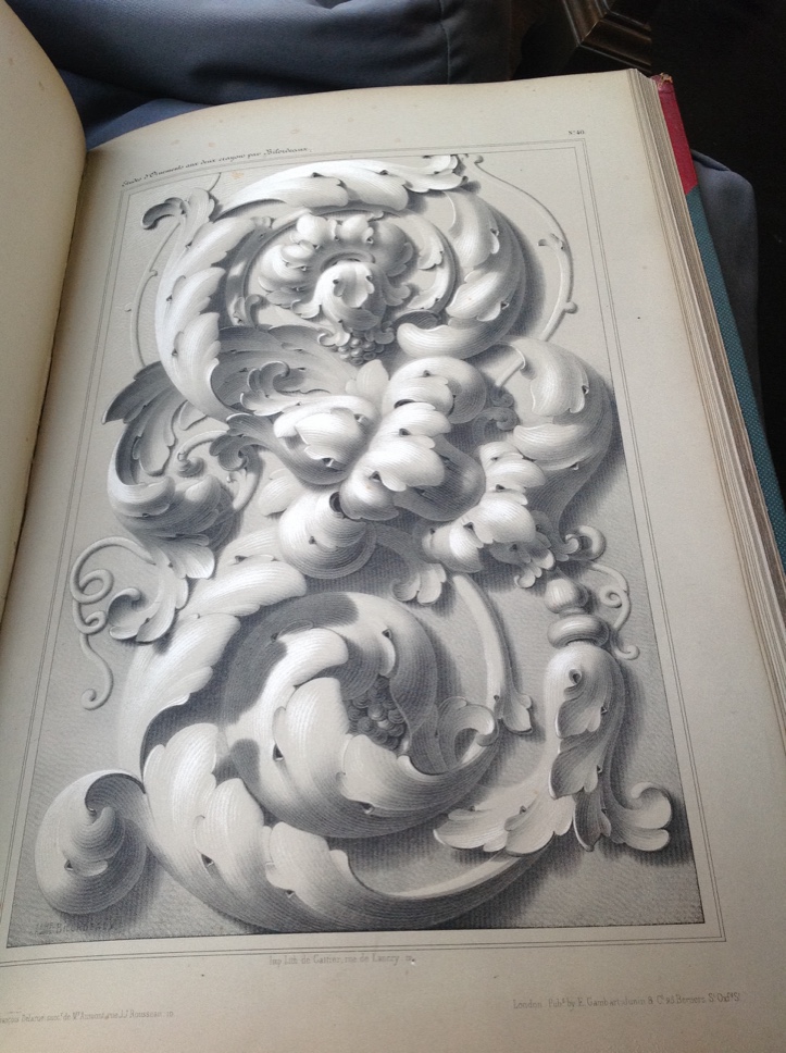 Page from Études d'Ornements aux deux Crayons by Adolphe Bilordeaux