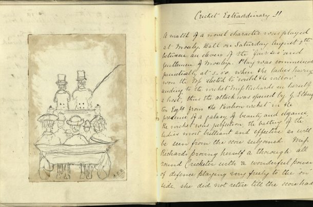 Description of a cricket match, AAD/1998/6/10 © Victoria and Albert Museum, London