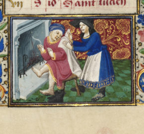 MSL/1910/2385 folio 2 r, Book of Hours (the Margaret de Foix Hours), France, ca. 1470. © V&A Museum.