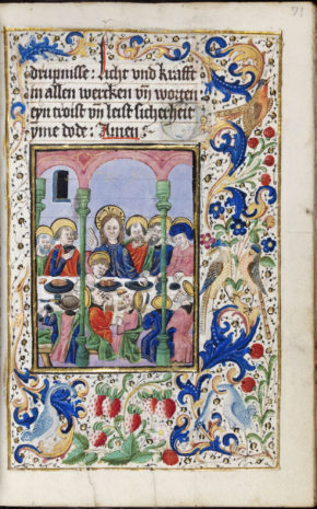MSL/1949/1253 folio 71 r, Book of Hours, Germany, 1475-1499. © V&A Museum