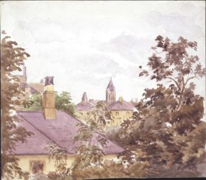 View from 2 Bolton Gardens, Beatrix Potter's London home