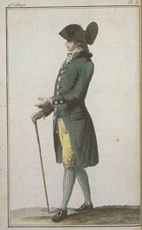 18th century French fashion plate