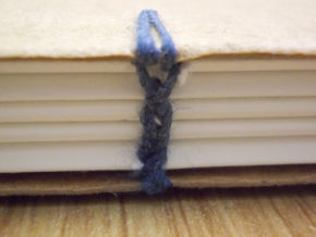 Coptic binding link stitch