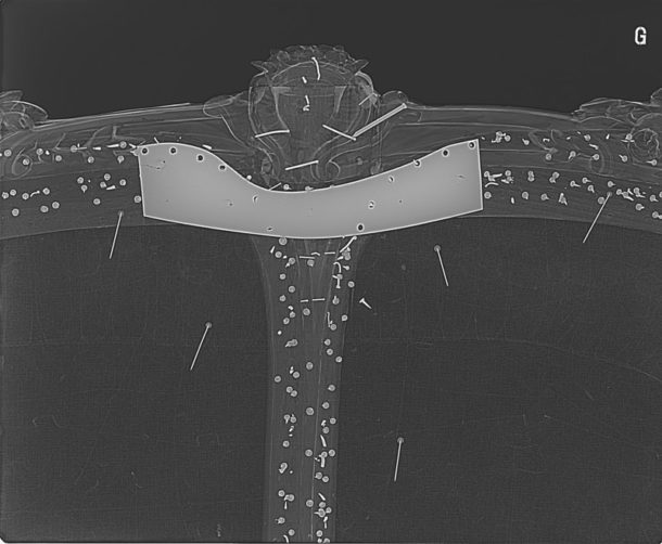 X-ray of Coat of Arms detail
