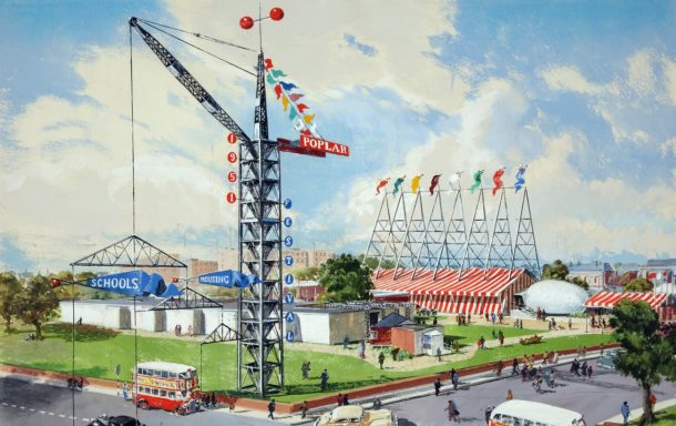 'Live Architecture' exhibition site, 1951, Image courtesy The National Archives