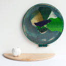 Have you seen this cup? It could be anywhere here, really. Bethan Lloyd Worthington, 2015 Porcelain, needlepoint tapestry, wood, dye