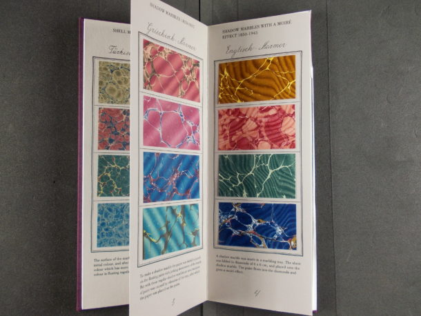 Sample book of 'the fancy paper factory Aschaffenburg'.