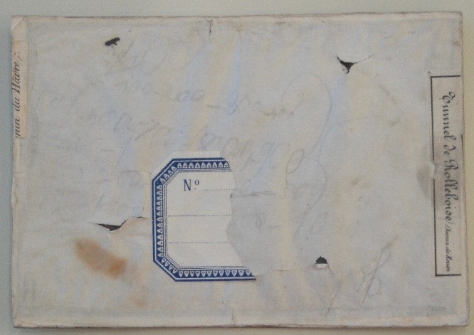 Fig. 6. ‘Le tunnel de Rolleboise’ – Detail of the back before label removal