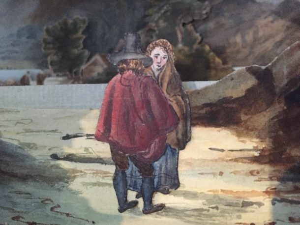 Fig. 6. Detail from the Angostura peepshow - couple.