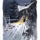 Hill Top by night, Beatrix Potter, 1913, BP.294