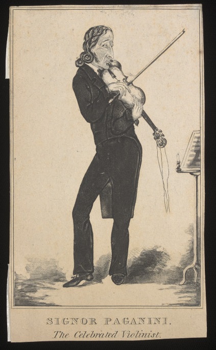 Signor Paganini. The celebrated violinist