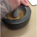 Pulverising the amber