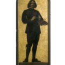 Velasquez: design for a mosaic in the Museum (the 'Kensington Valhalla'), ca. 1871, Edwin Long, 27-1873