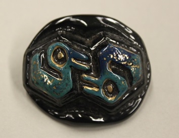 Orplid Glassworks, Glass button, ca. 1940-1945, C.334-2017.