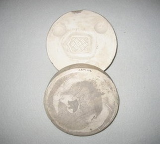 Lucie Rie, Plaster button mould, ca.1940-47, C.116:1 & 2 – 2009.