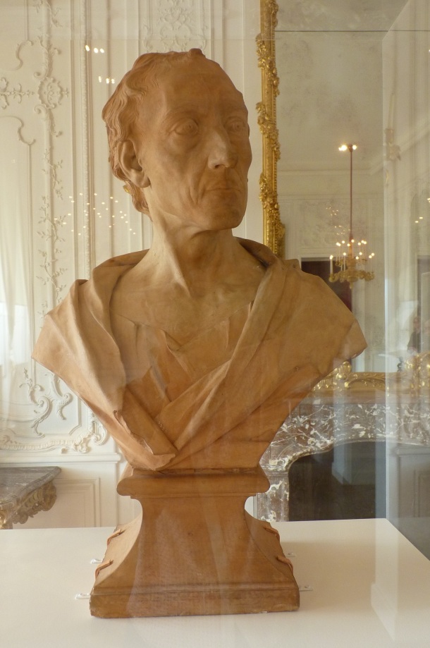 Terracotta bust of Alexander Pope on display at Waddesdon Manor. Photograph by Katherine Elliott, 2014