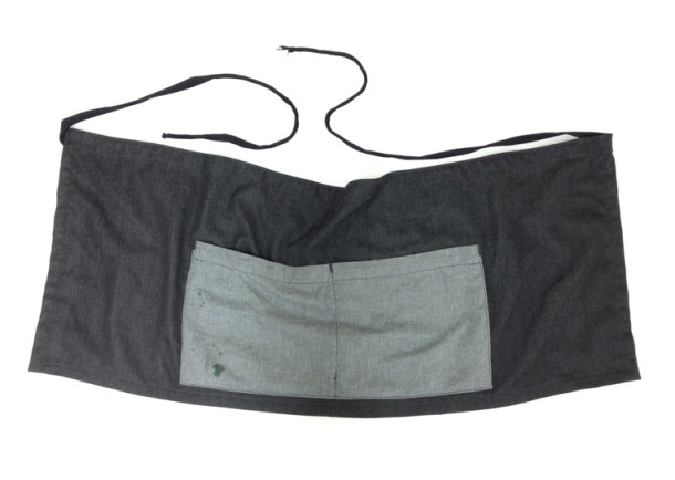 Apron worn to de-install The Glamour of Italian Fashion 1945-2014. Photograph © Sadie Hough, 2014