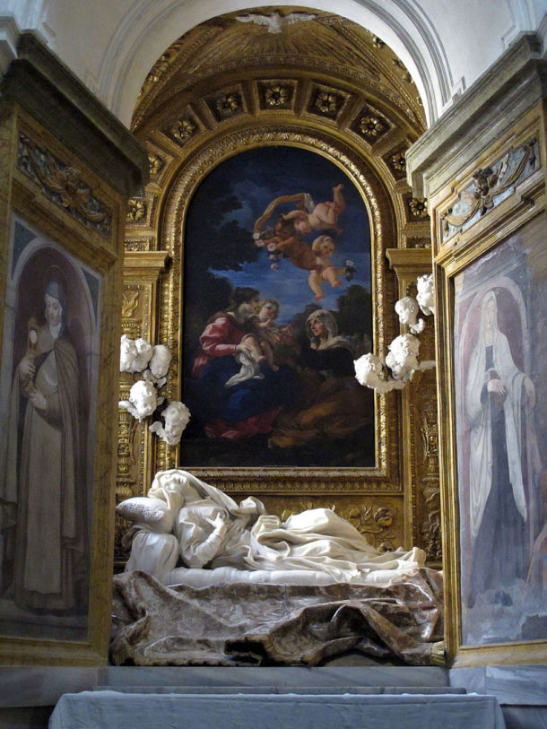 Blessed Ludovica Albertoni by Gianlorenzo Bernini, Altieri Chapel, San Francesco a Ripa, Rome.