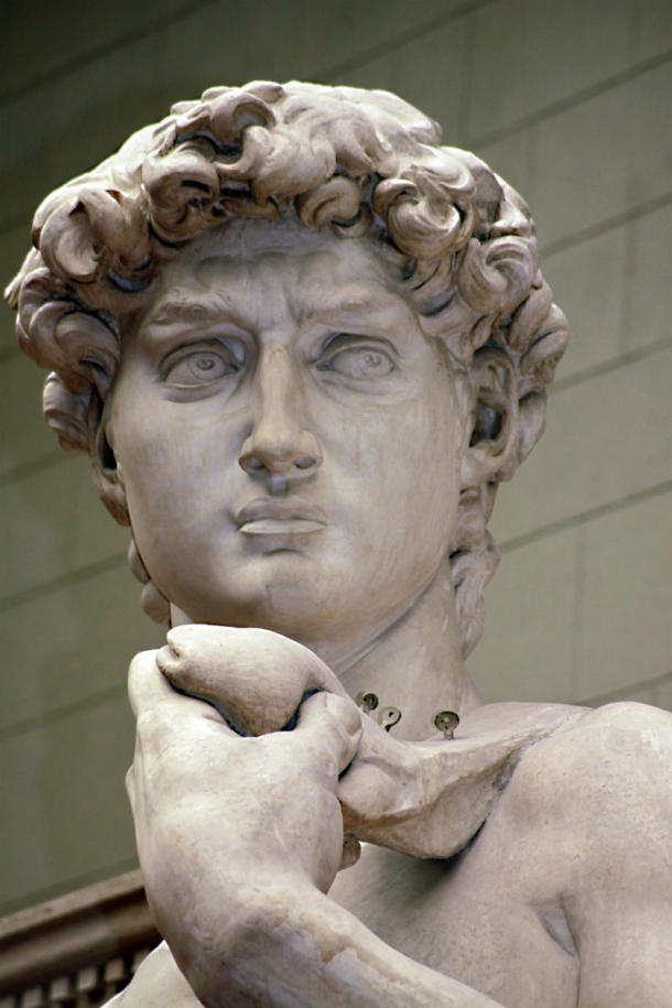 Fig.1. The plaster cast of Michelangelo's David in the Pushkin State Museum of Fine Arts (Inv. II.2.в 424)