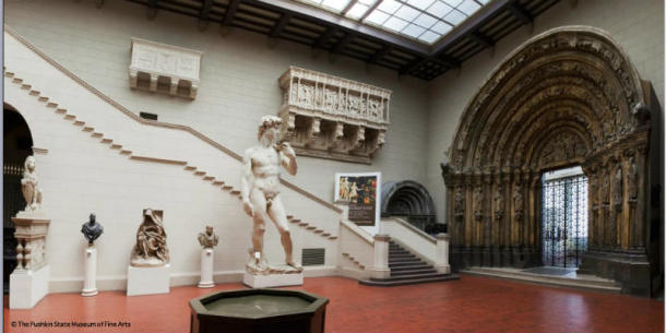 View of the Italian Court in the Pushkin State Museum of Fine Arts. 2010.