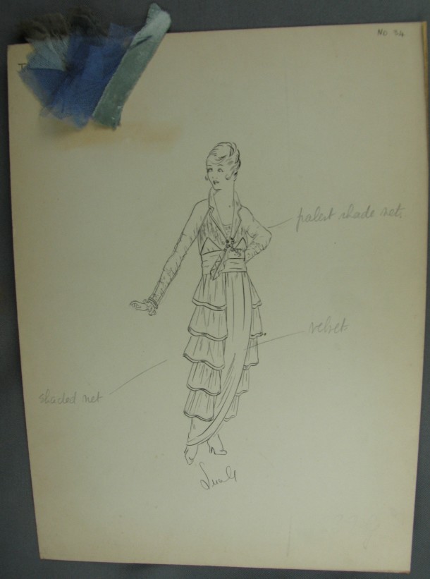 Take Me In Your Arms, Lucile design no. 34, ca. 1914. Archive of Art and Design, AAD/2008/6/25. © Victoria and Albert Museum, London