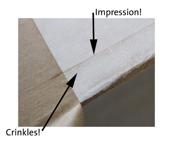 Picture of creases. © S. Connor