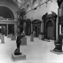 The Rodin Gift of sculptures as arranged by the sculptor in the West Hall (now the Porter Gallery), November 1914.