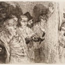 Illustration to Edgar Allan Poe’s The Black Cat, Alphonse Legros, ca. 1860-1861.