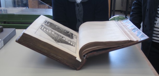 One of the volumes of plates (illustrations) from Diderot and d’Alembert’s ‘Encyclopédie’ (Encyclopédie, ou Dictionnaire raisonnée des sciences, des arts, et des métiers), published Paris, 1762-1772 © Victoria and Albert Museum, London