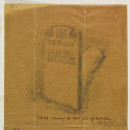 Design for a gravestone for Caleb Hill by Philip Webb, 1888