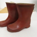 MISC.215:1-1988; Red rubber wellington boots; Dunlop, ca. 1959. Held by the Museum of Childhood © Victoria and Albert Museum, London