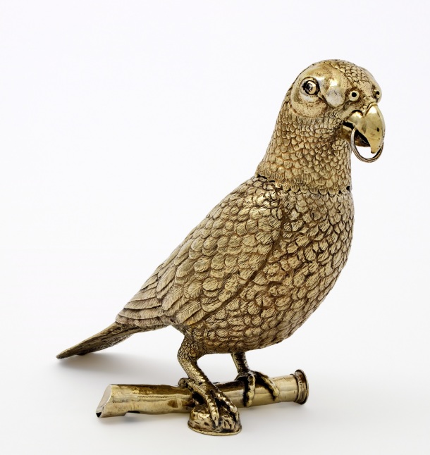 PARROT CUP Silver-gilt, diamonds Emden, Germany, ca. 1620 Museum no. Loan:Gilbert.59:1,2-2008