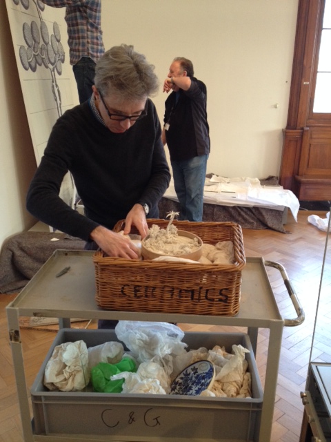 Alun Graves prepares to move 'After the Death of a Bear'.