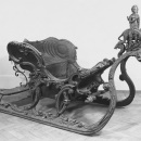 Sledge; carved, painted and gilded; Netherlands, 1740-1800 (museum no. 980-1883) © Victoria and Albert Museum, London