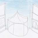 Sketch of Tipu’s tent by Designer, Gitta Gschwendtner