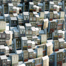 Artist's impression of a section of The Tower of Babel, (c) Barnaby Barford