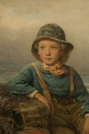 1167-1886 Watercolour painting, 'Waiting for the Skipper', Edwin Bale, 1871 © Victoria and Albert Museum, London