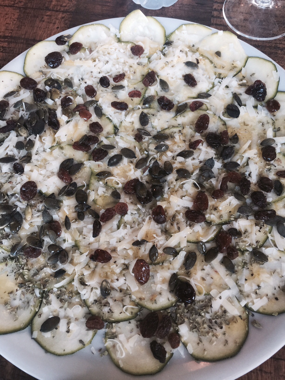 carpaccio de calabacín