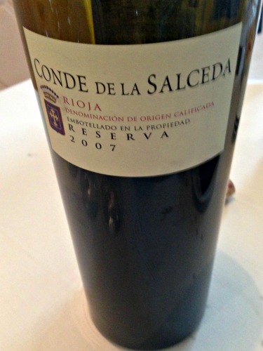Conde de la Salceda Reserva 2007 presentación Chivite Valencia