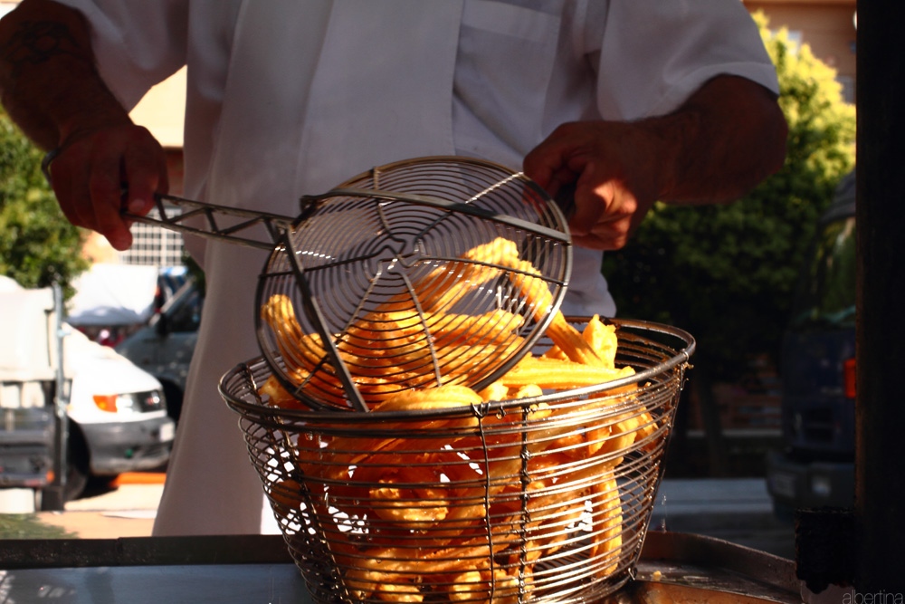 Churros recién hechos