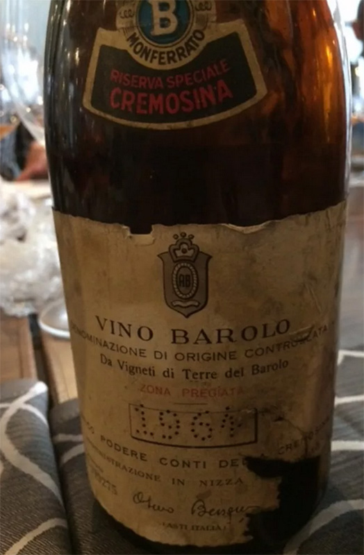 Bersano Barolo Riserva Speciale Cremosina 64